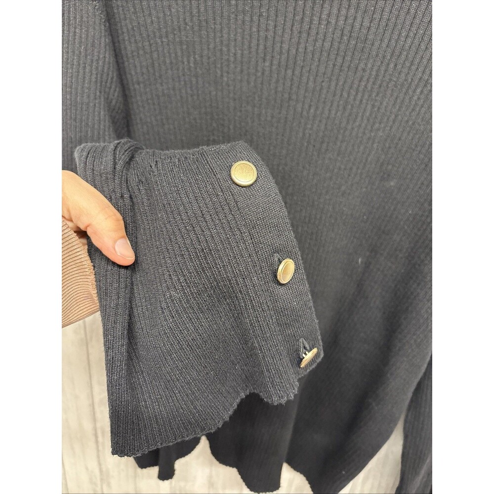Womens Size 3X Maeve Bell Sleeve Sweater Black EUC - Picture 5 of 5